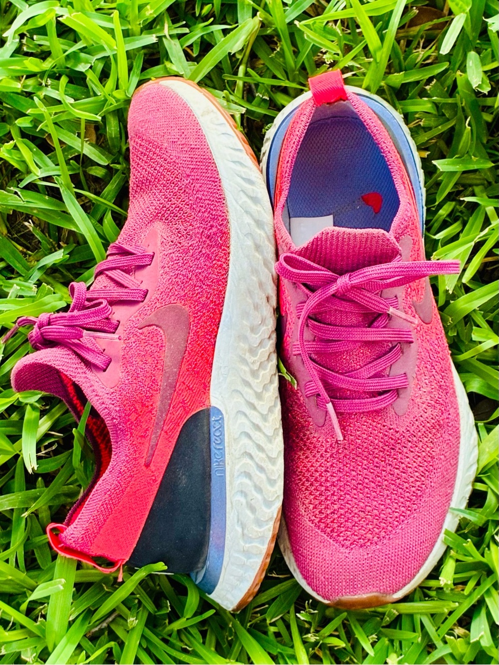 Nike Epic React Flyknit Rust Pink size 8.5